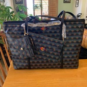 Betsy Johnson All In One Multi Pouch Tote 🌈